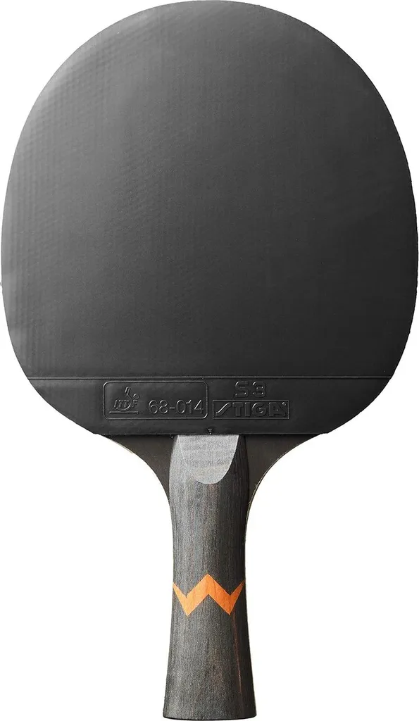 Raquette de ping-pong 3 étoiles noir et rouge avec contrôle optimal