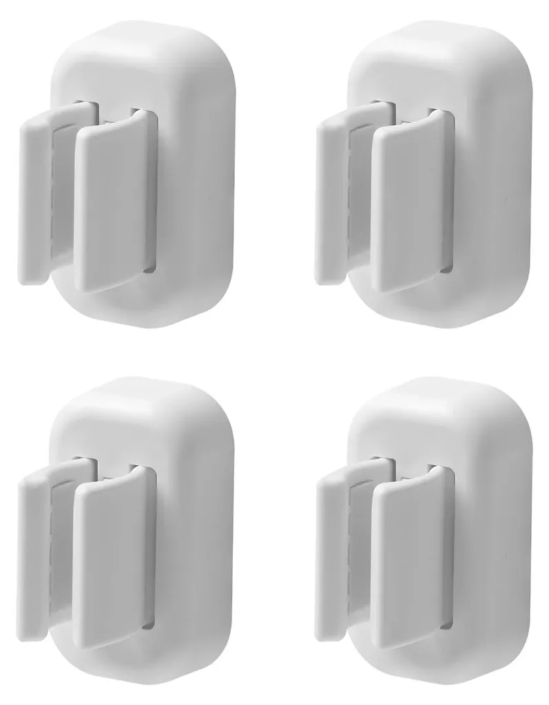 Lot de 4 Porte-brosses à dents muraux pour brosse à dents électrique blanc