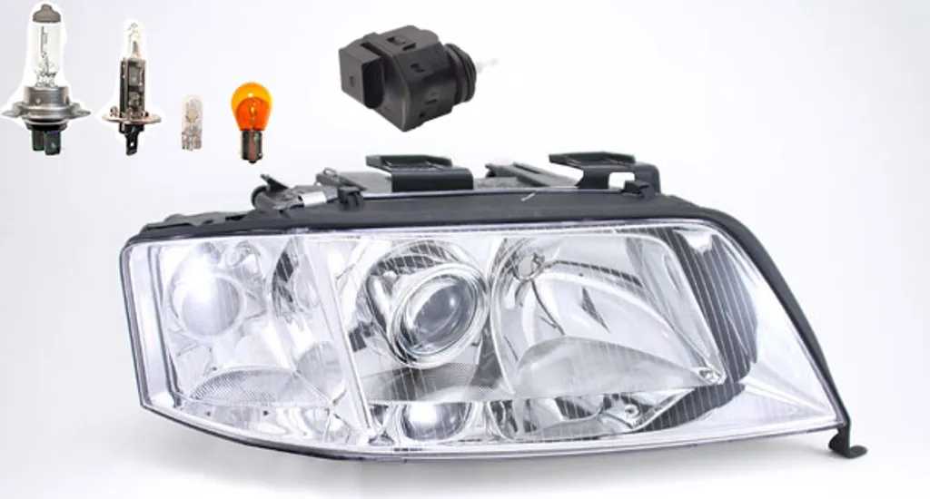 Proiettore Destro Audi A6 4B Facelift (99-01) Johns Completo di Motorino