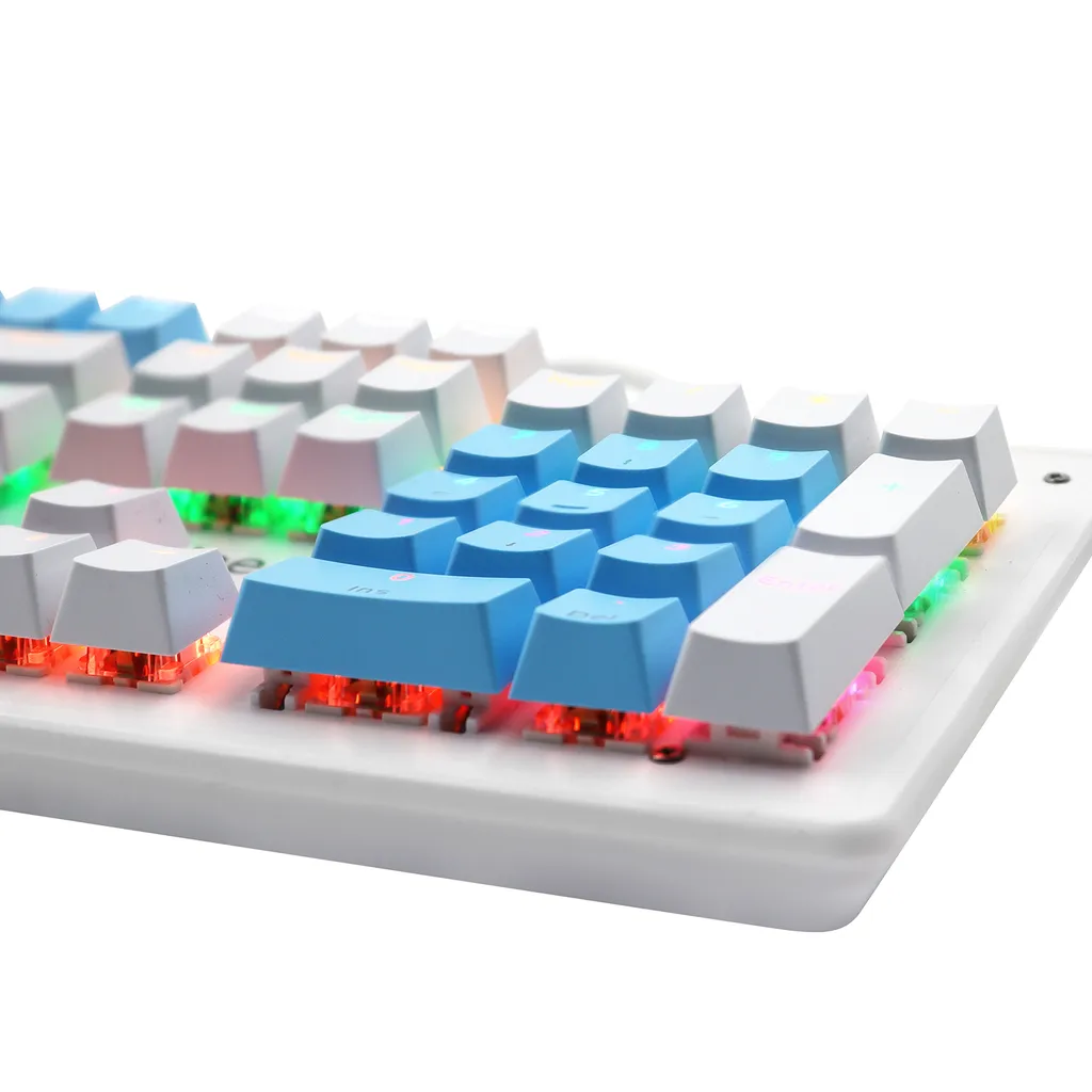 Clavier Mécanique Rétroéclairé LED avec Switches Bruns et Blancs - 5