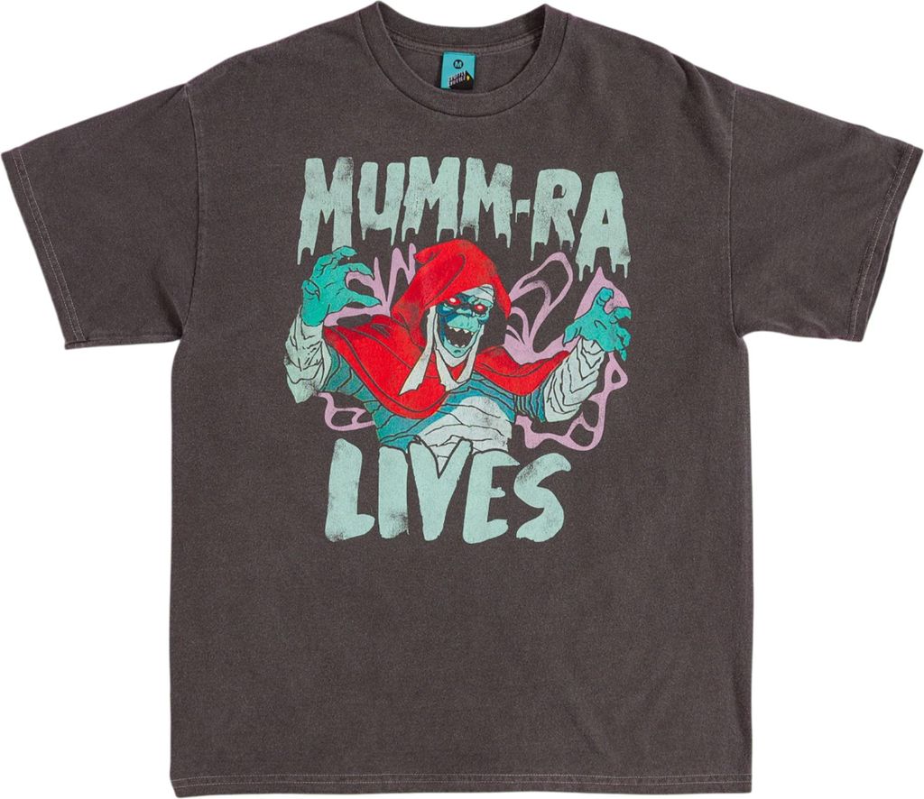 Thundercats - "Mumm-Ra Lives" T-Shirt für Herren/Damen Uni, Vintage-Waschung TT1090 (L) (Schwarz)