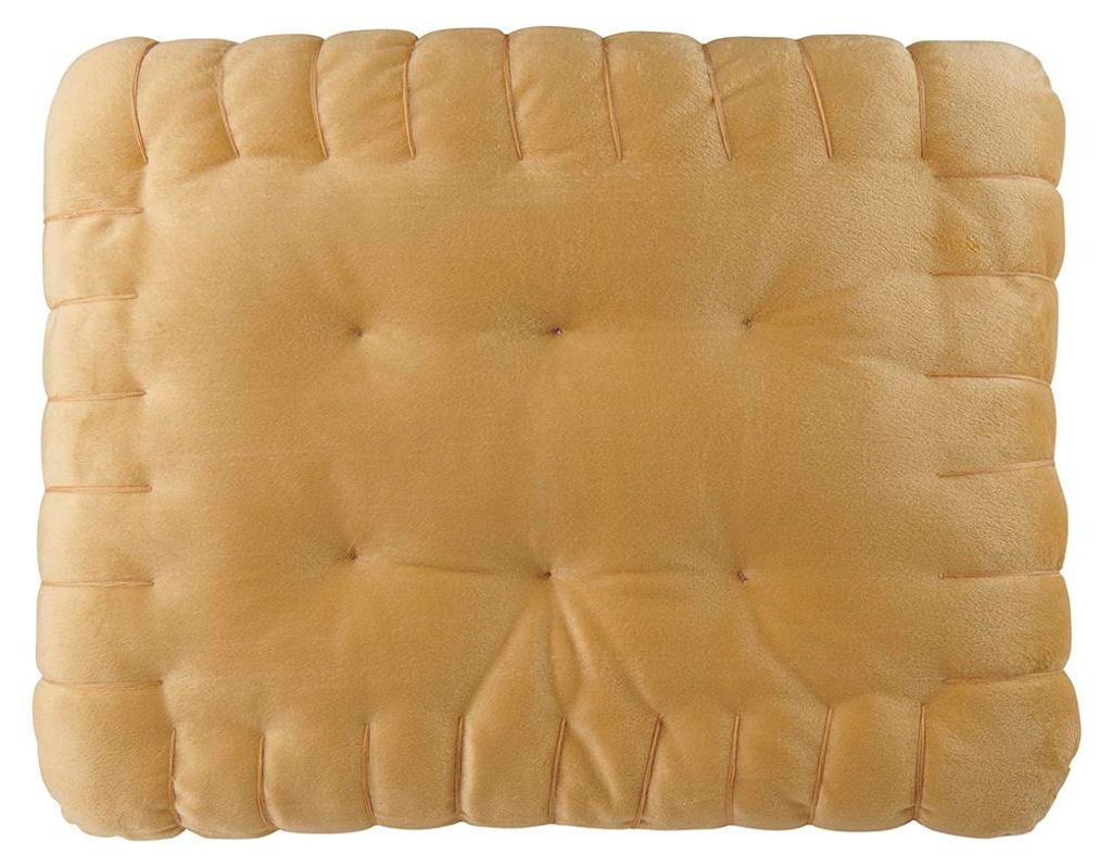 Butterkeks Kissen Keks Plüsch Dekokissen Sofakissen Produktbild 