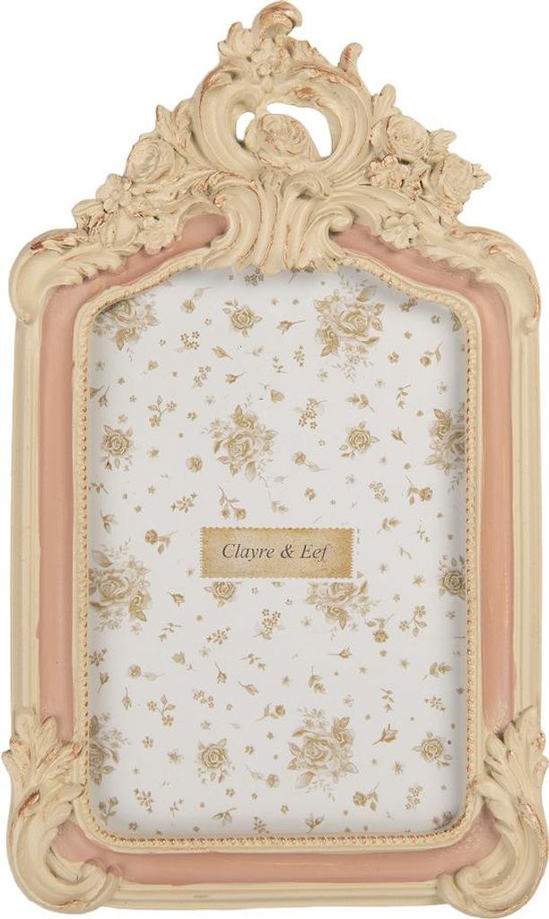 Clayre & Eef Bilderrahmen 10x15 cm Beige Kunststoff