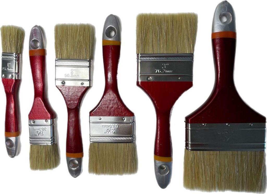 36 tlg Set Lasurpinsel 25/38/50/63/75/100 mm je 6 Malerpinsel Pinsel