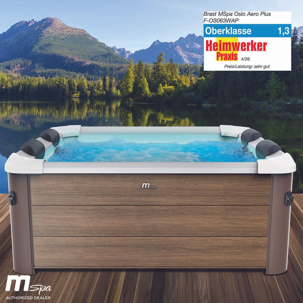 BRAST Whirlpool MSpa Amber Aero Plus mit Fester Außenwand | Produktbild 