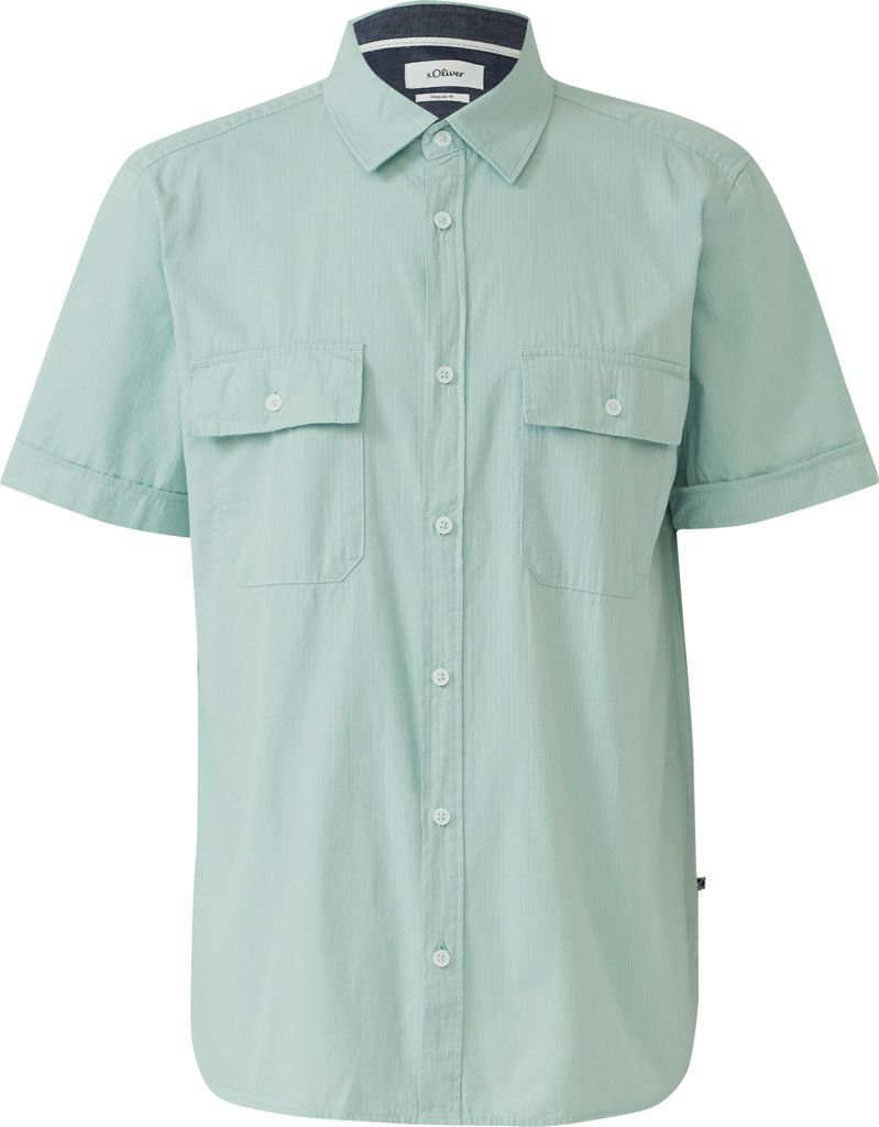 S. Oliver Hemd BLUE GREEN M