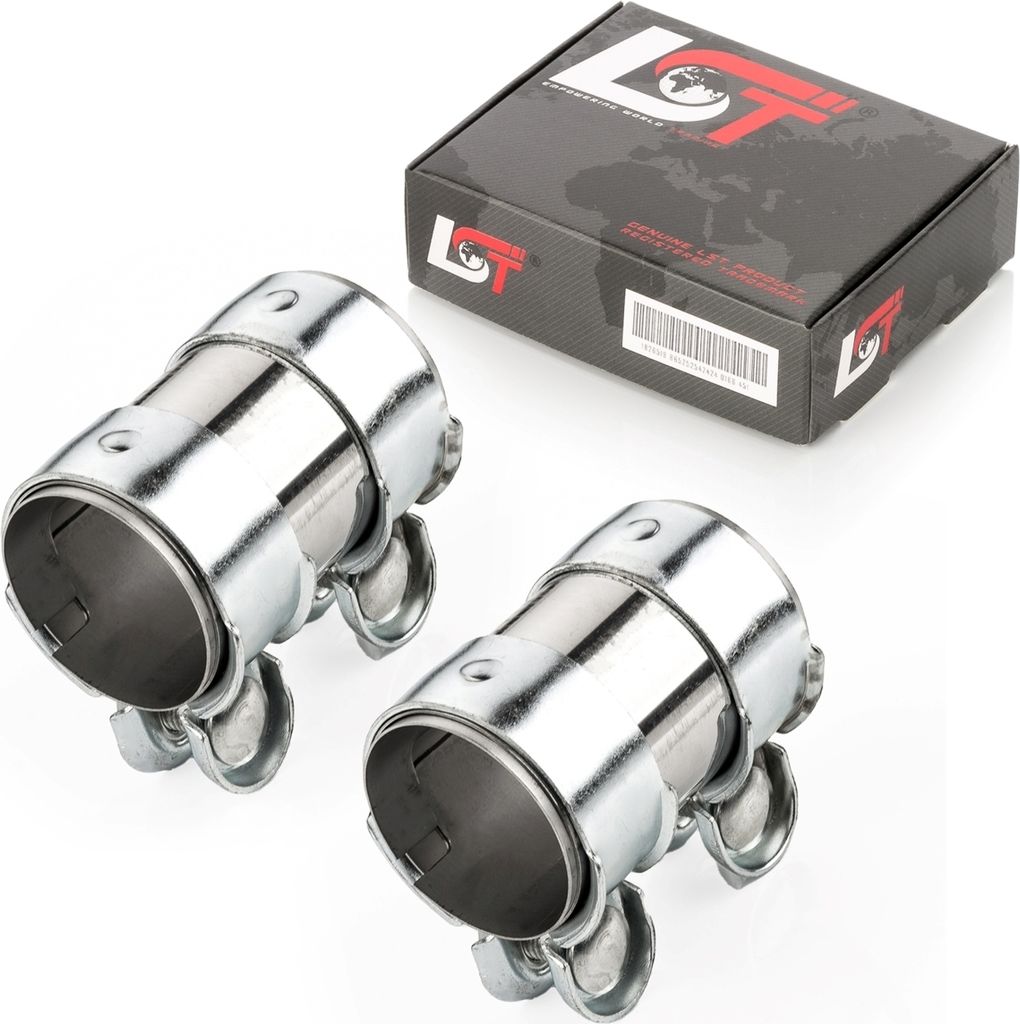 2x Verbinder Doppelschelle Abgasanlage Auspuff Ø 55 x 95 mm für BMW für MERCEDES