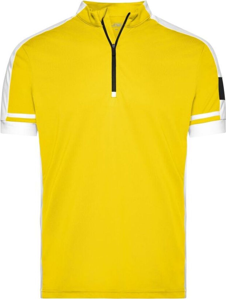 Men's Bike-T Half Zip Sportives Bike-Shirt sun-yellow, Gr. L
