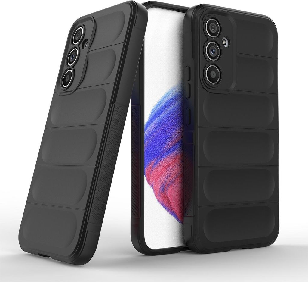 Handy Hülle für Samsung Galaxy A54 5G Grip Case Cover Schutzhülle Softgrip Farbe: Schwarz