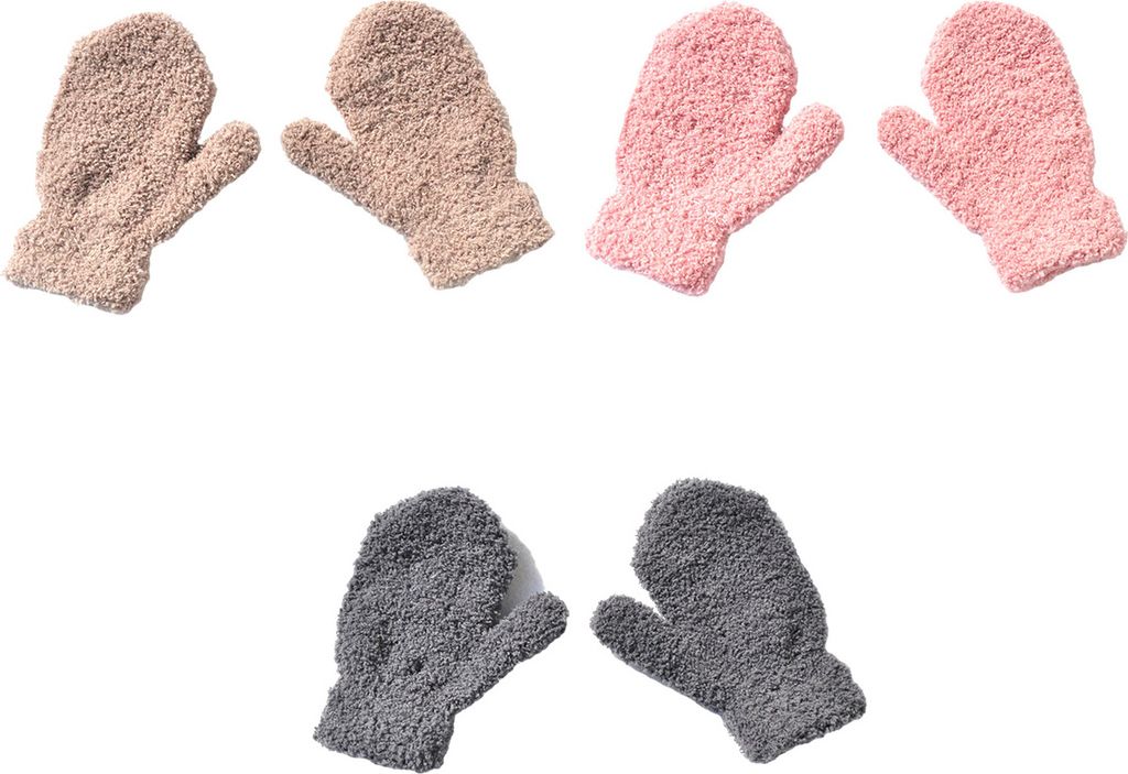 Kinder Winter Kleinkind Fäustlinge Multicolor Weiche Produktbild 