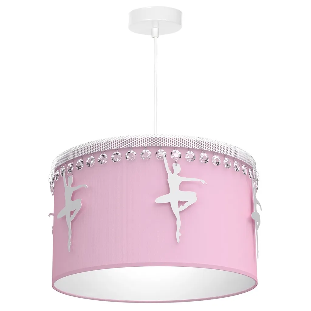 Lumière douce chambre enfant suspension Baletnica Pink lampe E27