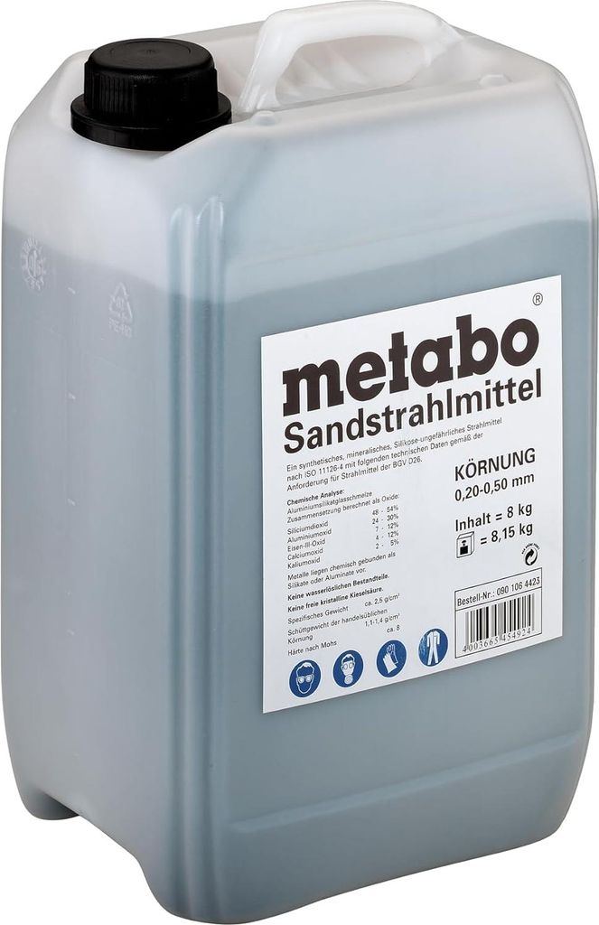 Metabo Sandstrahlmittel, Körnung 0,2 - 0,5 mm, 8 kg Produktbild 