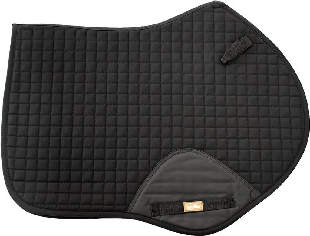 Lexhis Tapis de Selle Rembourré en Coton Noir Taille Full pour Cheval
