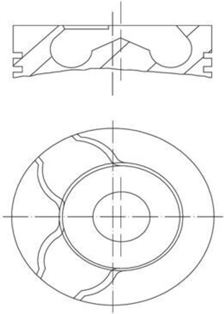 Piston MAHLE 038 63 00 pour moteur VOLVO FL - Composant origine OEM