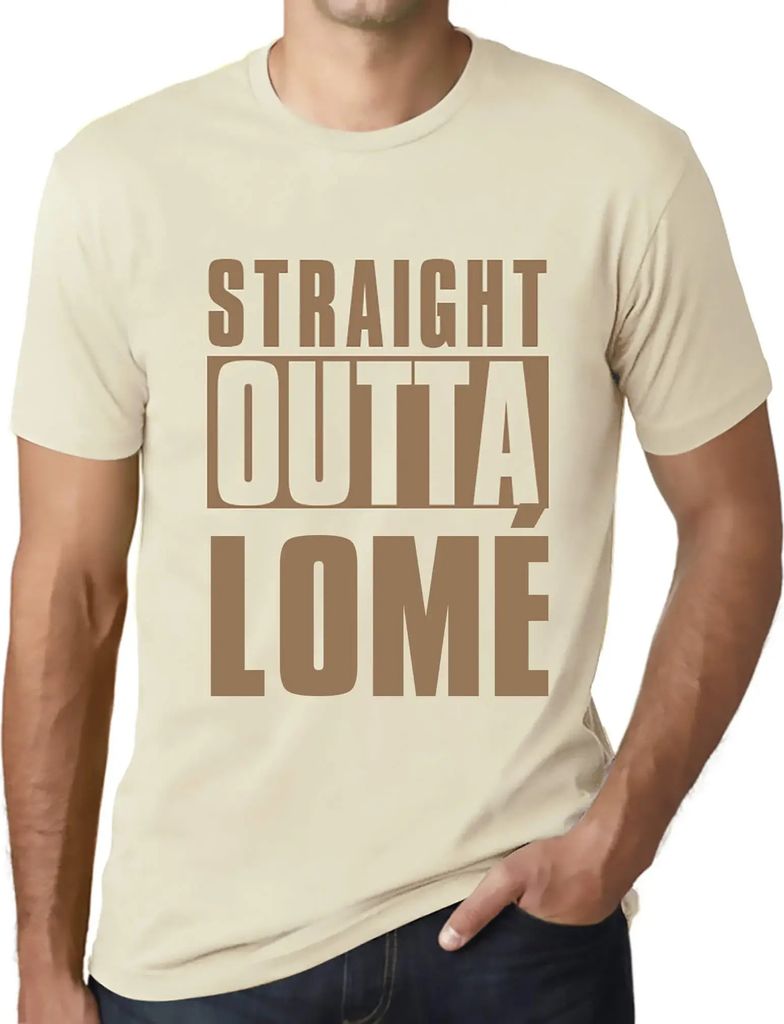 Herren Grafik T-Shirt Direkt aus Lomé – Straight Outta Lomé – Öko-Verantwortlich Vintage Jahrgang Kurzarm Lustige Druck Geburtstag Geschenk ...
