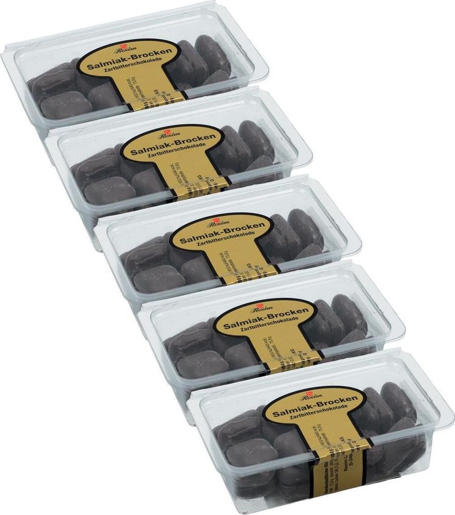 5x Rexim Salmiak Brocken Zartbitter 125g Produktbild 