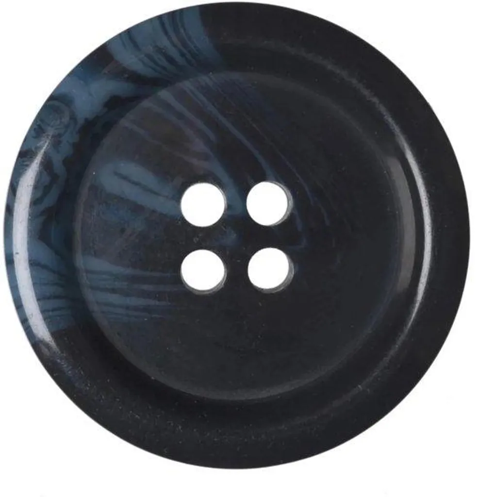 Bouton bleu 28 mm pour remplacer boutons de veste perdus ou cassés