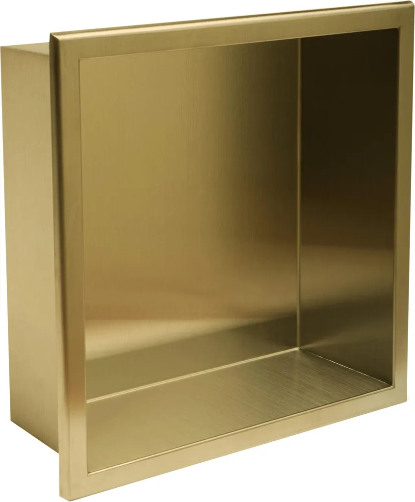 Piani doccia Rea 7 30X30X10 Spazzola Oro