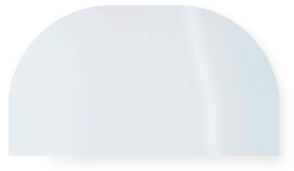 Glaskeramik Kaminscheibe 439x250x4mm (mit Rundung) passend für Globe Fire Uranus **