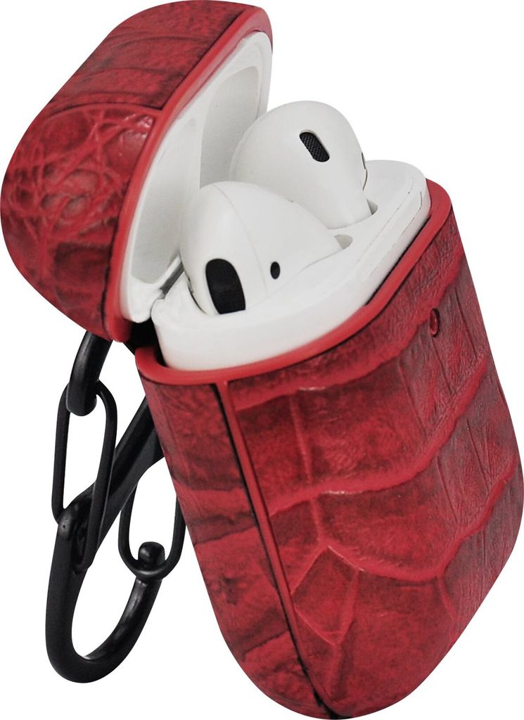 TERRATEC AirPods Case AirBox Crocodile Pattern Red