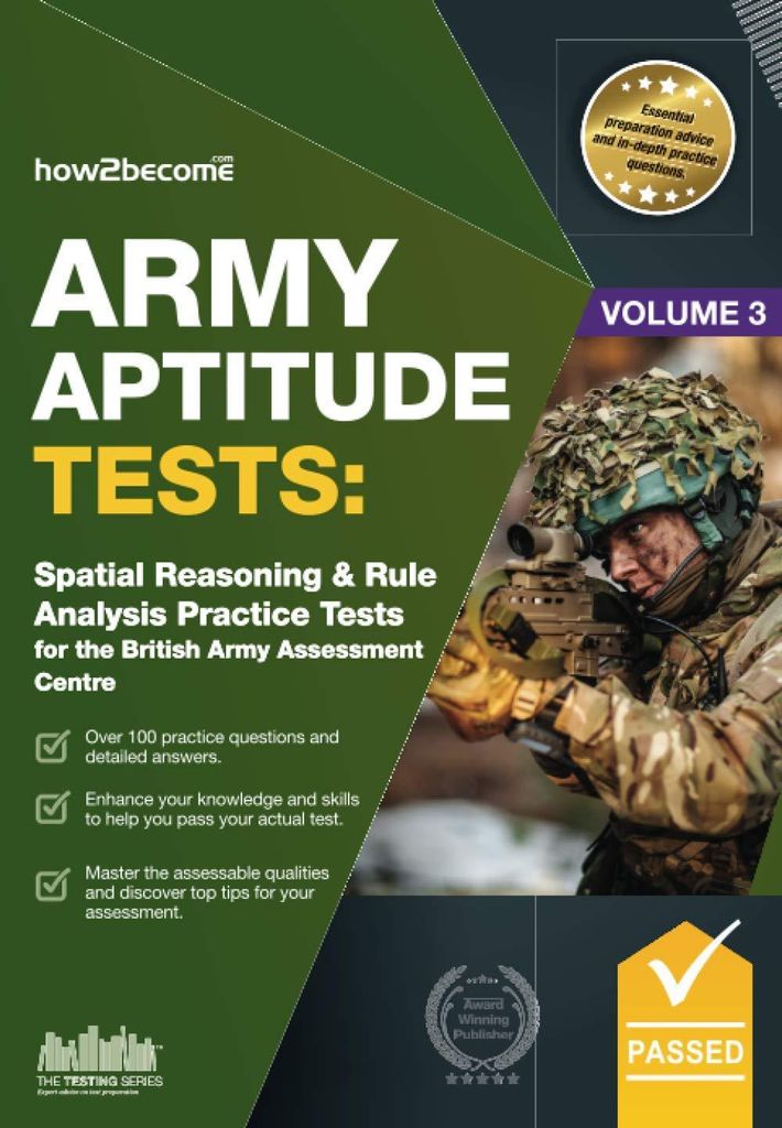Army Aptitude Tests: Spatial Reasoning & Rule Analysis practice tests for the British Army Assessment Centre: Spatial Reasoning & Rule Analysis for th