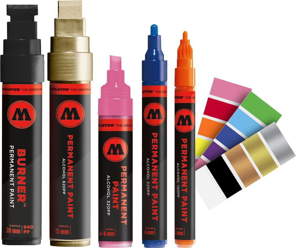 Molotow Marker Permanent Paint 120PP Alcohol, 2 mm, Nr. 006, zinkgelb