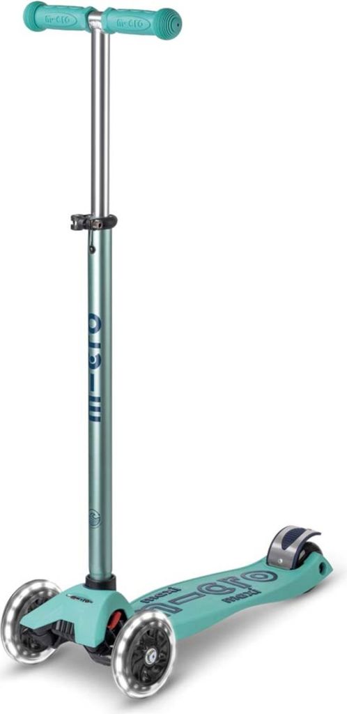 Micro Kinder Scooter Maxi Deluxe ECO LED , Minze