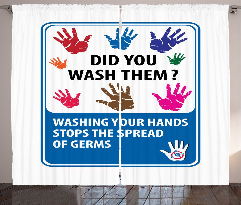 ABAKUHAUS Badezimmer-Regeln Rustikaler Vorhang, Anmeldung mit Handdruck, Wohnzimmer Universalband Gardinen mit Schlaufen und Haken, 280 x 225 cm, S...