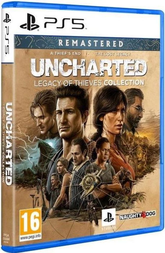 Videospiel Uncharted Legacy of Thieves Collection, PS5, Remastered, Solo Abenteuer Uncharted 4 und The Lost Legacy