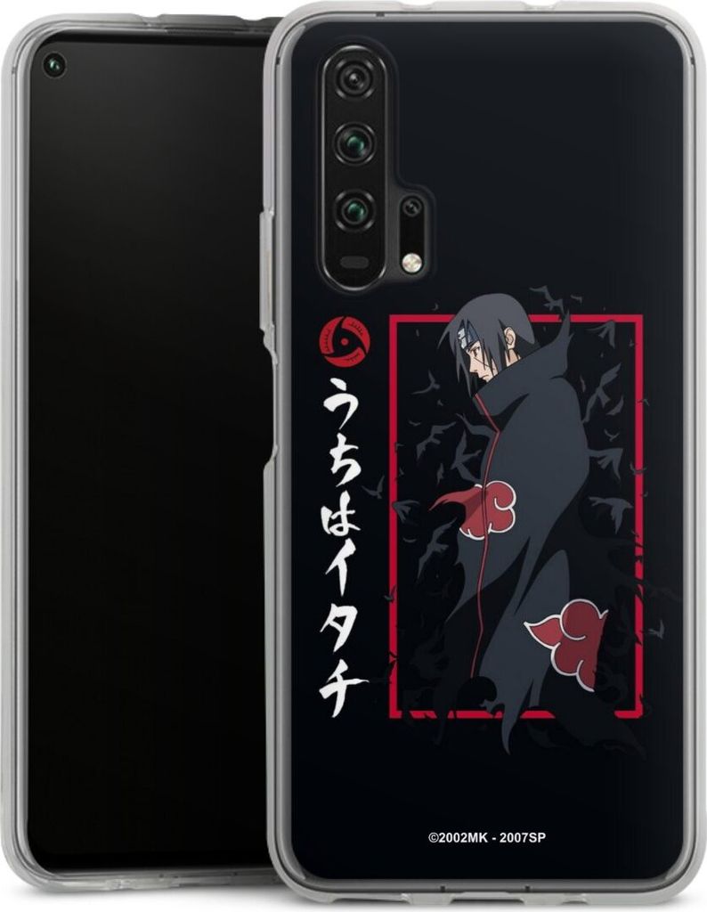 DeinDesign Handyhülle für Huawei Honor 20 Pro Silikon Hülle Case Smartphone Schutzhülle Naruto Shippuden Offizielles Lizenzprodukt Itachi Uchiha