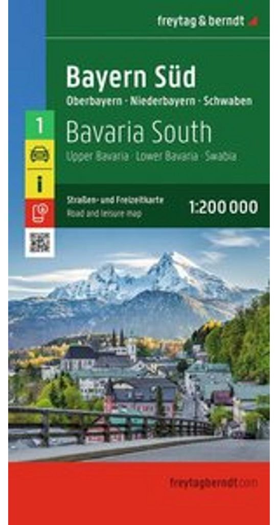 Baviera Sud, carta stradale e del tempo libero 1:200.000, Immagine del prodotto 