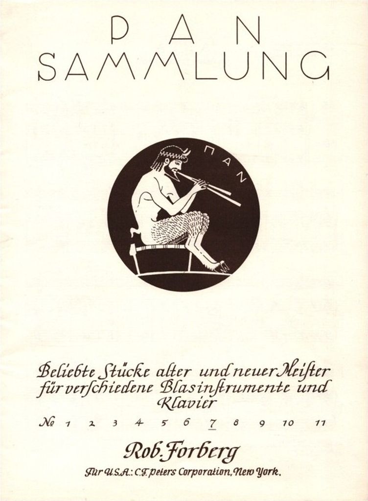 Aria für Flöte (Ob./Hrn. F/ Fag./ Trp./ Klar) und Klavier