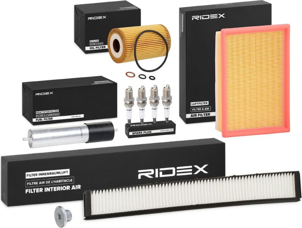 RIDEX Inspektionspaket Filterset für BMW 3 Limousine (E46) 3 Touring (E46) 3 Coupe (E46)
