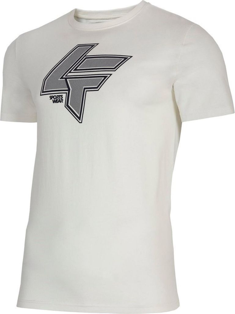 4F - Herren T-Shirt Baumwolle TSM010, weiß