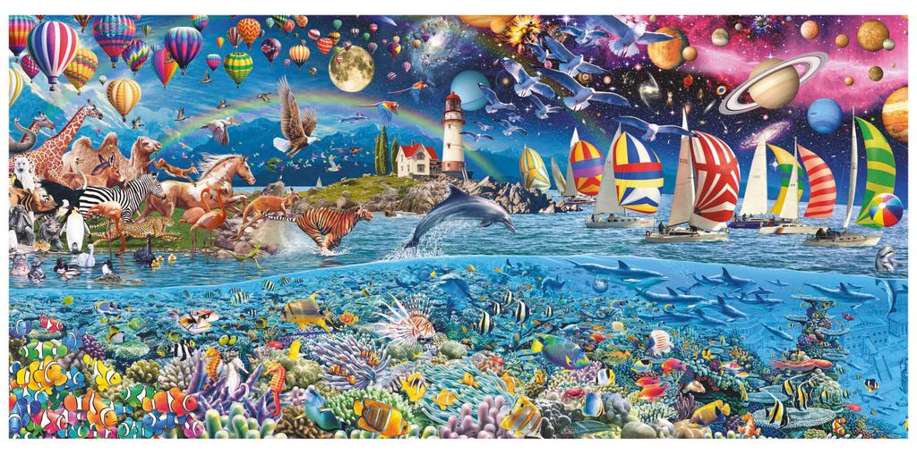 EDUCA Panoramapuzzle Life 3000 dlks Produktbild 