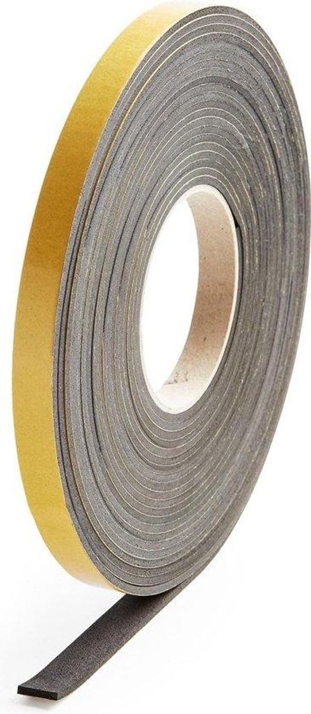 Schutzband schwarz 3 x 20 mm - selbstklebend - Abdichtung Türen und Fenster - gepanzerte Türabdichtung - 10 Meter Schutzband