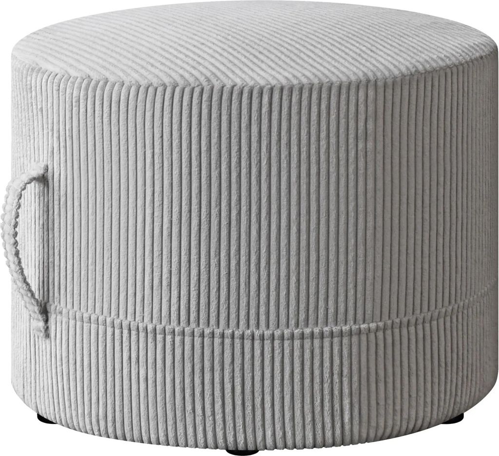 Runder Sitzhocker Schminktisch Hocker CORAL (Stoff: poso 100) Baige