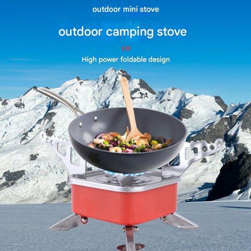 Miniatur-Portable-Grill für Camping, Lotus-Grill, vierkant, handpalm-Größe