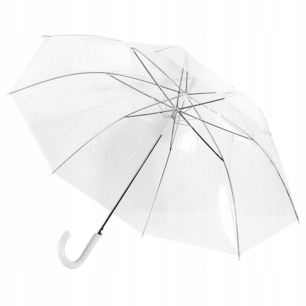 Automatischer Stockschirm Metallstock Regenschirm in hellblau Ø103 cm Der  Schirm verfügt über Schließband & Klettverschluss : : Fashion