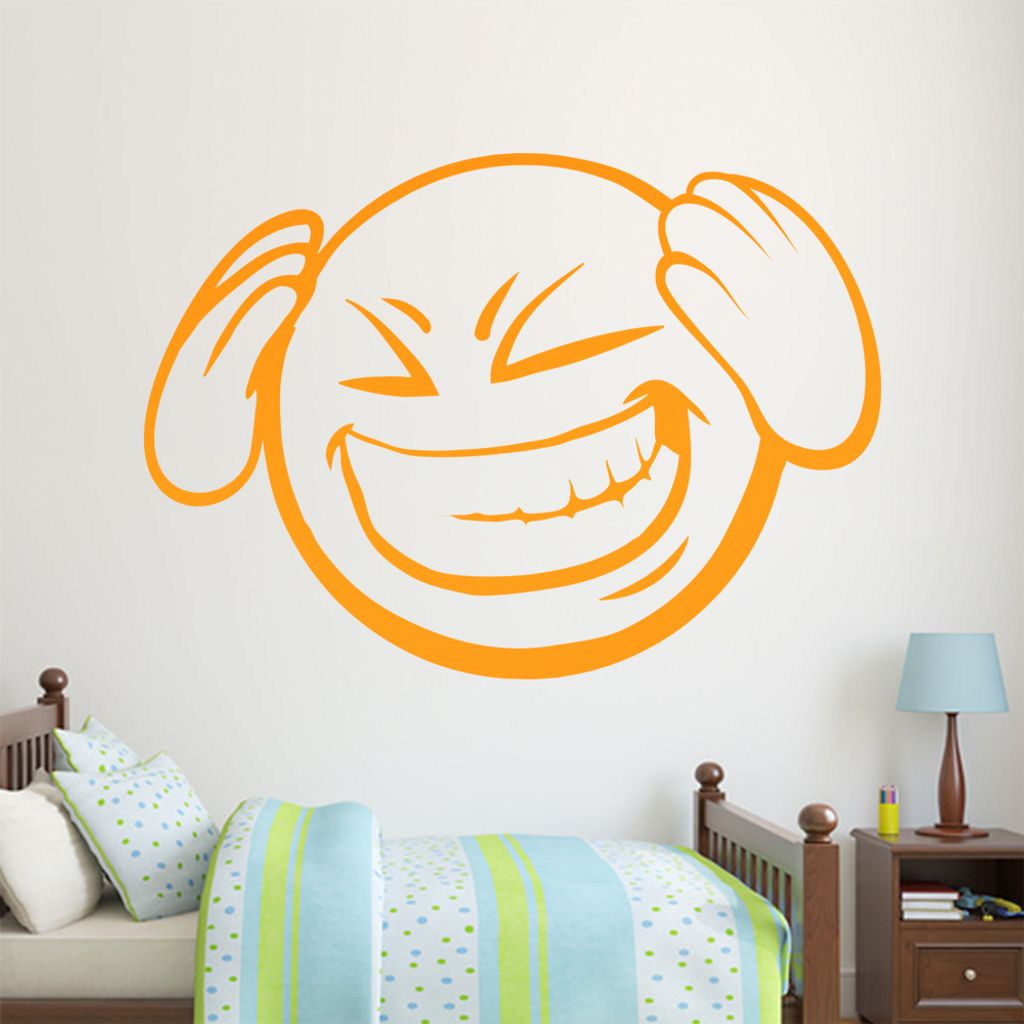 KIWISTAR Emoji 3D Hände - Schmerzen Stress Uni Arbeit Freundin Wandtattoo in 6 Größen - Wandaufkleber Wall Sticker - Dekoration, Küche, Wohnzim...