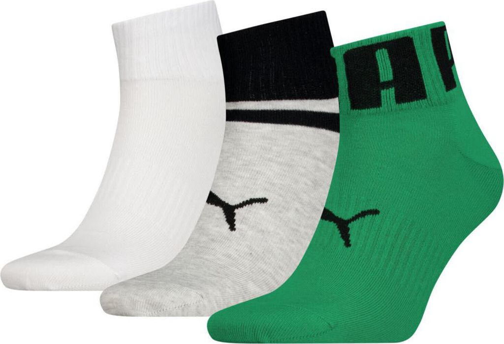 Puma Herren Socken Big Logo Quarter weiß