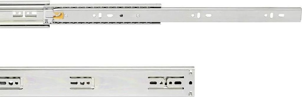 Emuca Kugelführungssatz Für Schubladen Mit Vollauszug Und Soft-close 45 Mm Silber Silber One Size