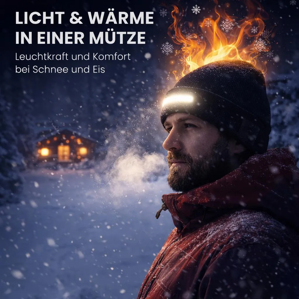 Bonnet Lampe Frontale : Ne Travaillez Plus dans le Noir - Mains Libres - 2