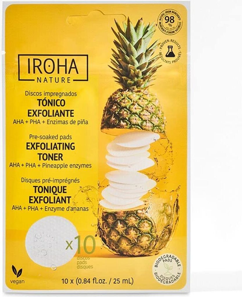 Iroha Exfoliating Toner Pads Gesichtswasser-Pads Ananas mit 10 Pads659609
