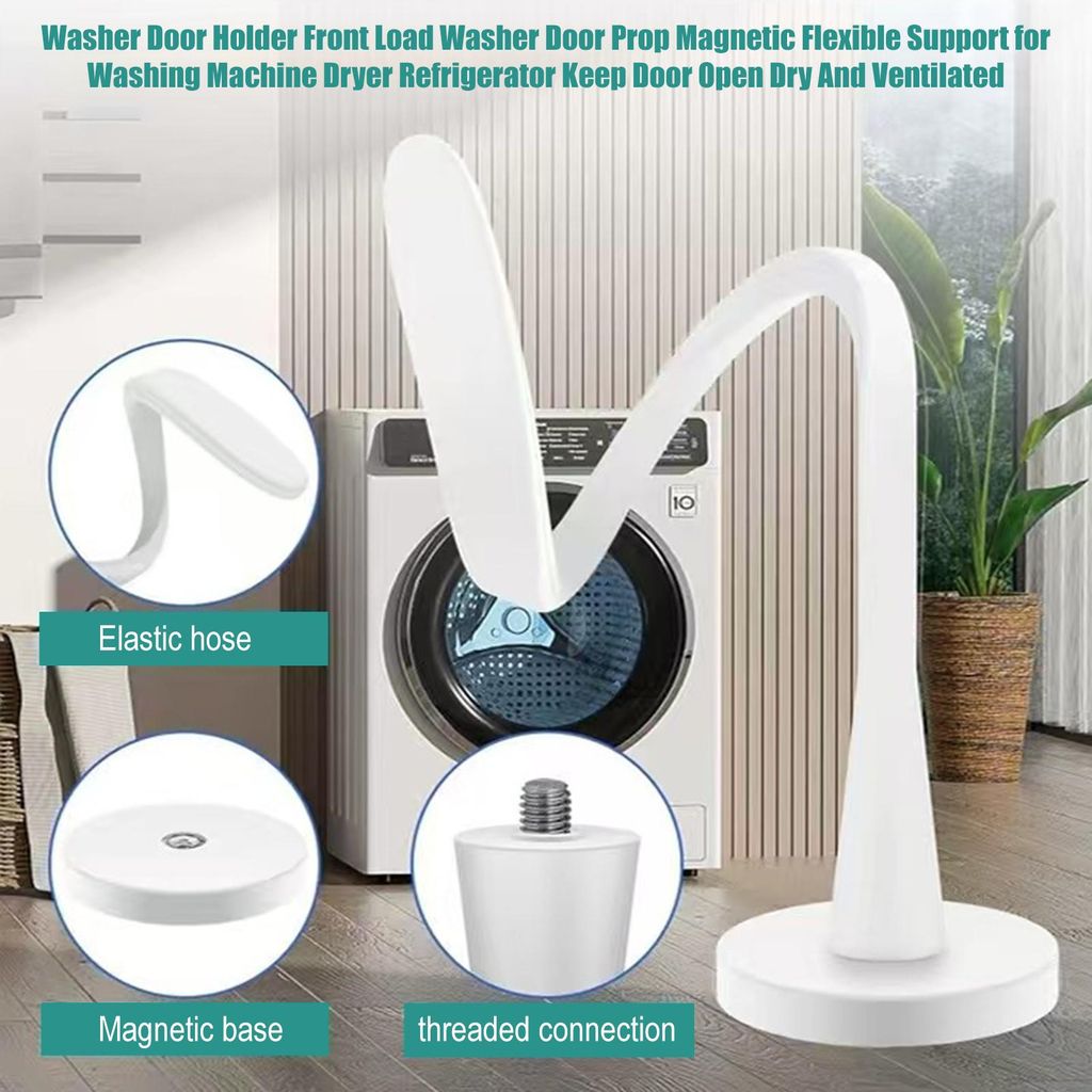 Magnetische Türstütze für Frontlader-Waschmaschinen, flexible Türstütze für Trockner, hält die Tür für belüftetes Trocknen offen