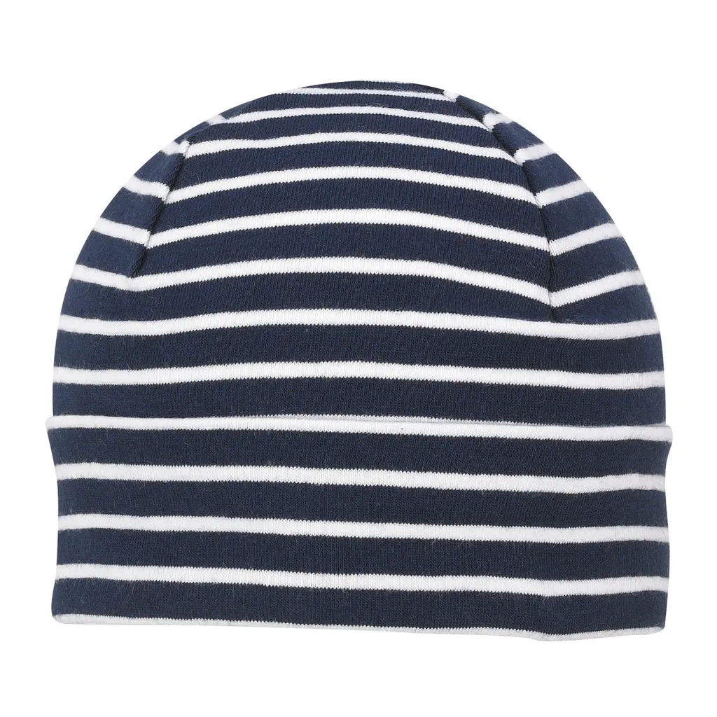 Döll Kids Luxury Hat: Cappello a Righe Blu Navy in Cotone Superfine