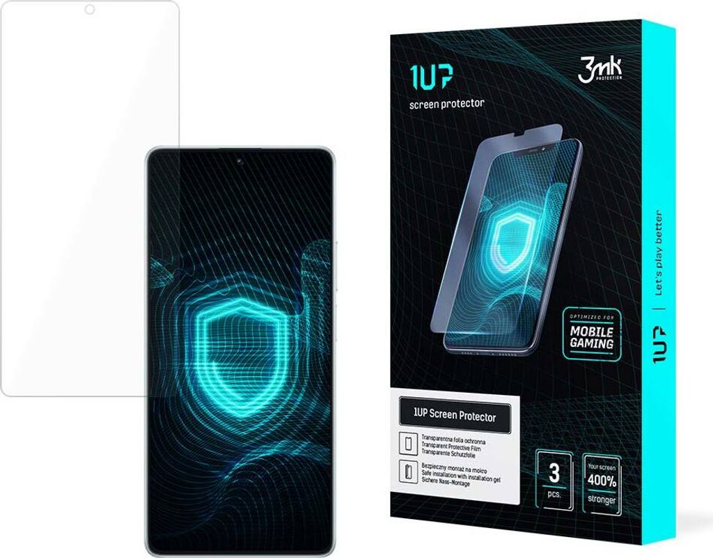 3mk Display Schutzfolie 1UP für Poco F5 transparent Gaming (3 Stück)