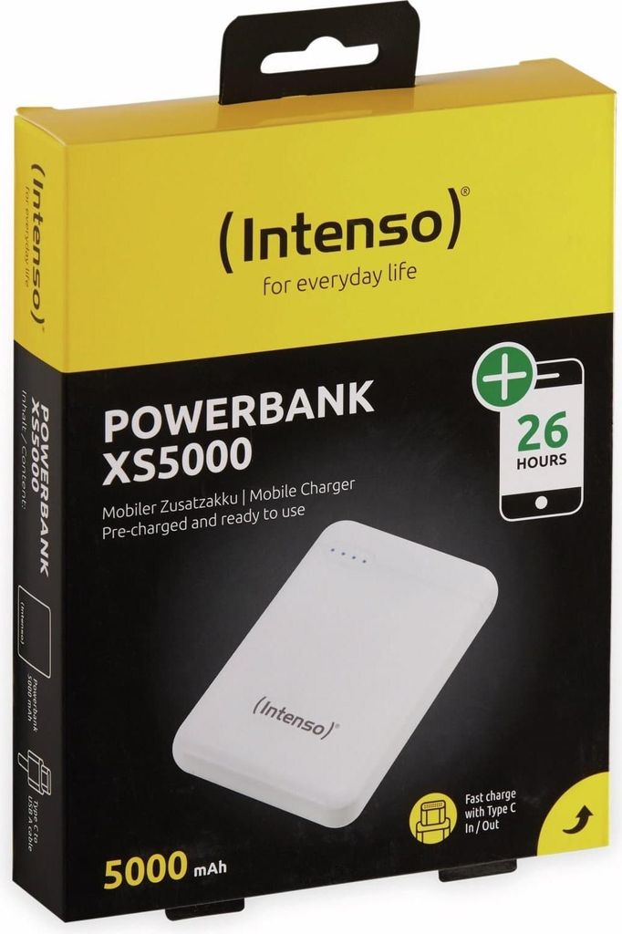 Powerbank XS5000 (biela, 5 000 mAh) Obrázok produktu 