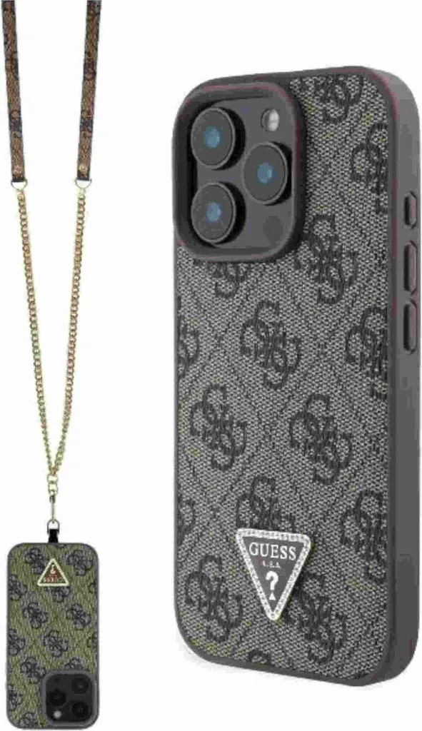 Coque Bandoulière iPhone 16 Pro Max Guess pour un Look Chic Crossbody