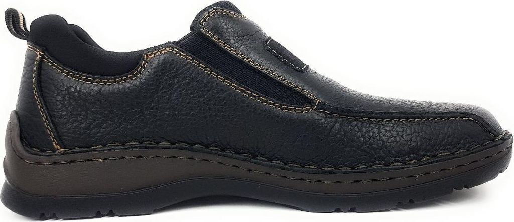 Zapatos de hombre Rieker, tipo zapatillas, color negro, Imagen del producto 